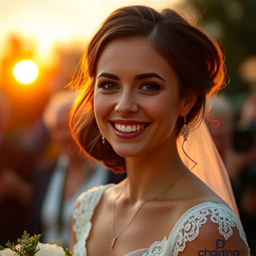Fotografia de Sofia Mendes, especialista em fotografia de casamentos na Lumina Imagens, uma mulher sorrindo em um casamento.